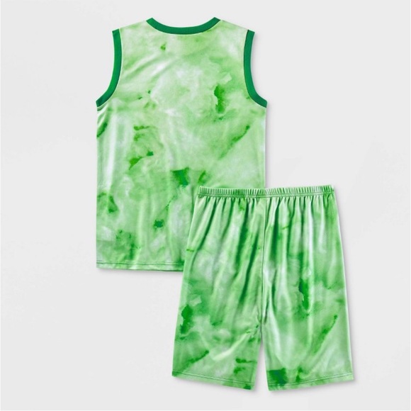 Boys' Teenage Mutant Ninja Turtles 2pc pajama green set MEDIUM - Picture 3 of 3